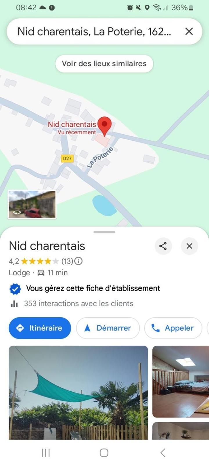 Les Chambres Du Nid Charentais La Poterie  Buitenkant foto